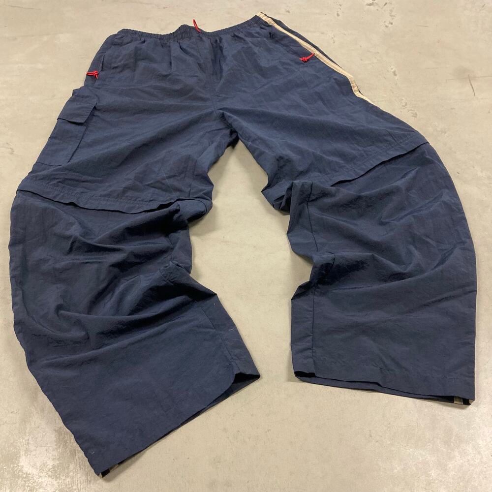 y2k vintage nylon striped track pants 31x31